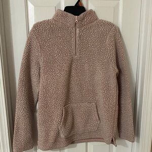 Women's Sherpa Jacket in Light Pink